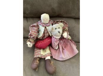 Decorator & Craft Corp. Doll & Bear - Set Of 2