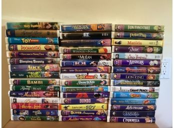 Wald Disney & Assorted VHS Cassette Tapes