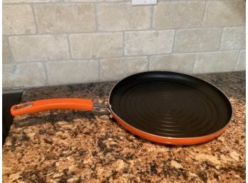 Rachel Ray Orange Round Grill Pan