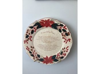 Carson Home Accents Friendship Decorative Plate With Wall Hanger