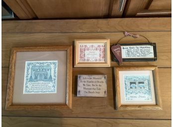 Framed Quotes & Signs - Assorted Set Of 5
