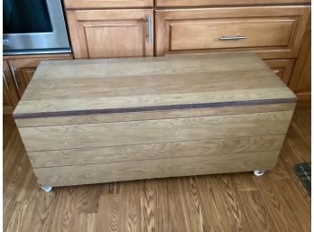 Composite/paneled Storage Trunk With Wheels