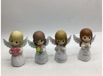 Precious Moments Angel Figurines - Set Of 4