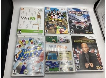 Wii Video Games - Assorted Set Of 6