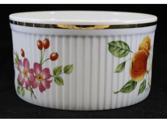 Royal Worcester Pershore Gold Trimmed 7' Soufflé (O124)