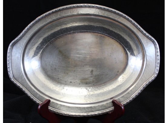 Derby S.P. Co. Electro Plated Nickel Silver Serving Platter 11.5' X 8.5' (O119)