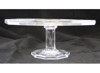 11' Glass Decagon Cake Platter (Y139)
