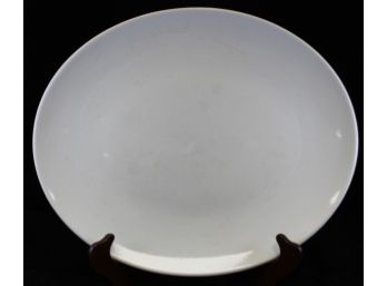 White Oval Serving Plate 14.15' X 12' (Y127)
