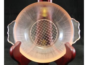 3 Pink Depression Glass Bowls 5.5' (Y176)