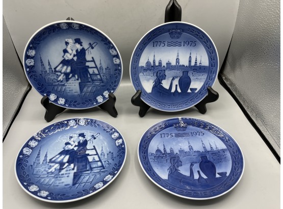 Royal Copenhagen Decorative Porcelain Plates - 4 Total