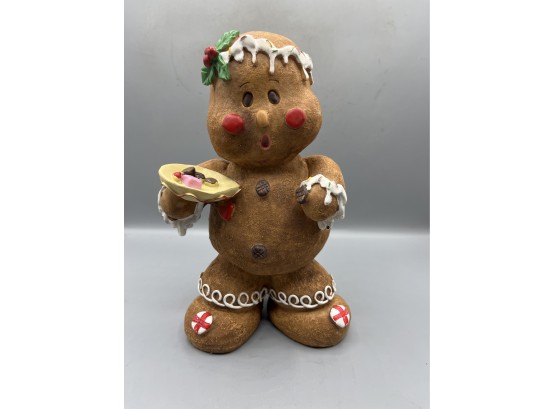 Far East Brokers Resin Hand Painted Gingerbread Man Decor