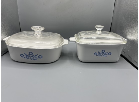 Corningware Baking Pans With Lids - 2 Total - 1.5QT/2QT