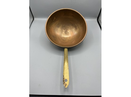 Copper Wok Pan With Brass Handle - Made In Korea