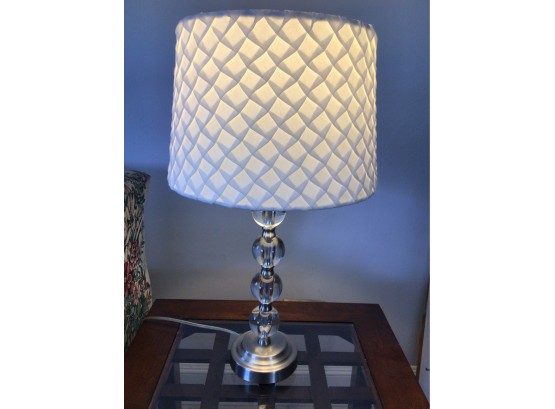 Stacked Lucite Style Table Lamp - 2 Total