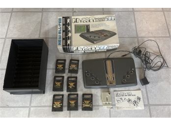1976 Magnavox Odyssey 500 Home Video-game With Game Cartridges And Box Included