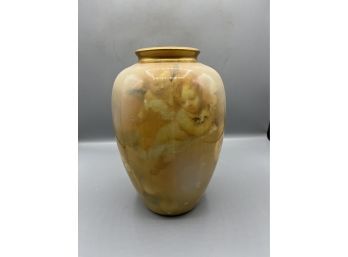 Ceramic Cherub Pattern Vase