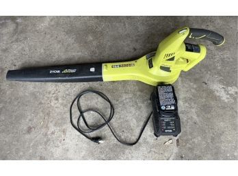 Ryobi Cordless Or Electric Blower With 18V Lithium Battery And Charger