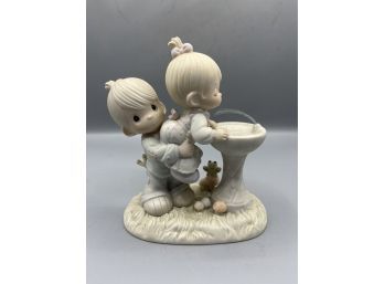 1986 Samuel J Butcher Enesco Precious Moments Porcelain Figurine #520675 - Your Love Is So Uplifting