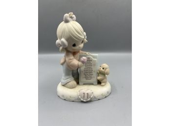 1996 Enesco Precious Moments Porcelain Figurine #260924 - Growing In Grace Age 11
