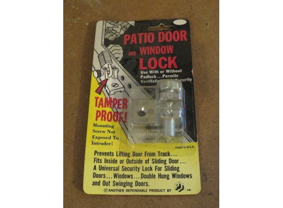 Packaging Techniques Patio Door & Window Lock - 1971 - In Original Package