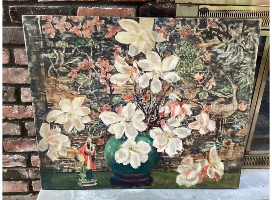 Original Painting Floral Bouquet On Canvas