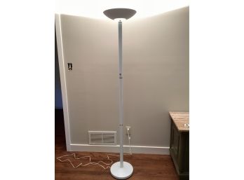 White Metal Floor Lamp