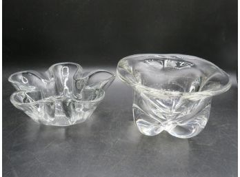Glass Candy Bowls - Set Of 2