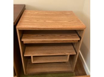 Small Storage Table With 2 Sliding Shelves