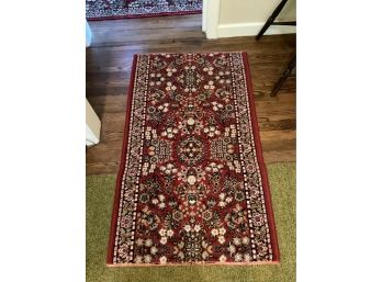 Red Floral Rug 48' X 27'