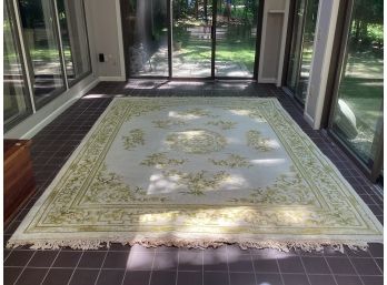 Ivory/yellow Floral Wood Area Rug 106.5' X 147.5'
