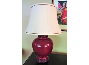 Ceramic Red Table Lamp
