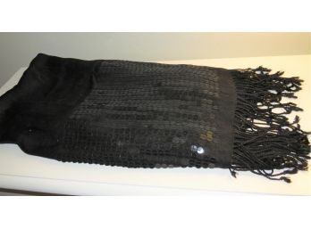 Jones New York Black Wrap/shawl Sequins/rayon