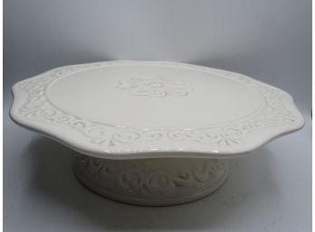 American Atelier At Home 'floral Bloom White' Ironstone Cake Stand