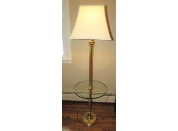 Floor Table Lamp, Brass/glass