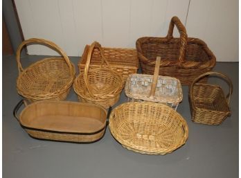 Wicker Baskets - Assorted Set Of 8