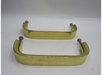 Brass Draw Pulls/handles - Set Of 2
