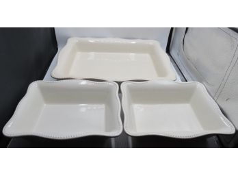 Ceramic Baking Dishes - Set Of 3