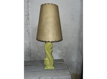 Mid-Century Modern Swirl Ceramic Table Lamp