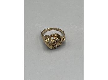 10KT Gold Diamond Ring - 3.3 Grams - Size 4