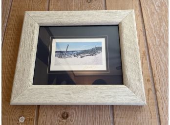 Deserted Shore - David A. Simple Hand Signed Lithograph Framed
