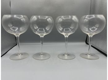 Red Wine Drinking Glasses - 4 Total