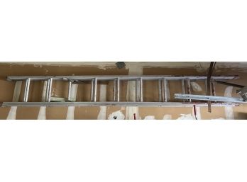 12FT Aluminum Round Rung Extension Ladder