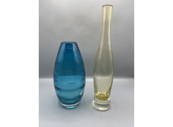 Art Glass Bud Vases - 2 Total