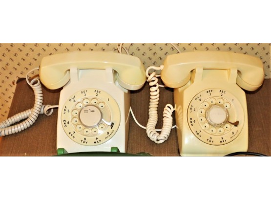 Western Electric Bell System Rotary Telephones - Set Of 2