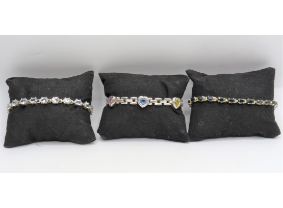 Sterling Silver Bracelets - Set Of 3