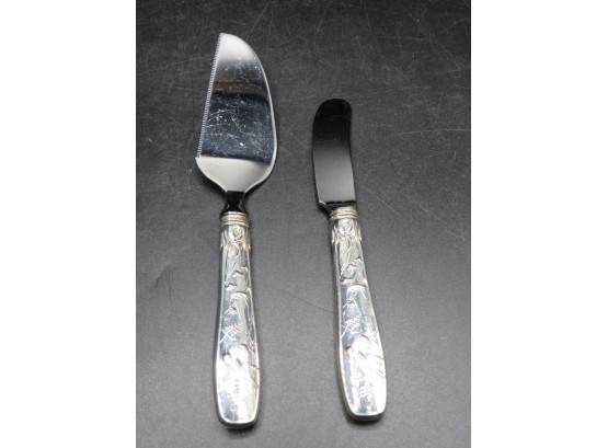 Tiffany & Co. Sterling Silver Spreader Knife & Cheese Knife - Set Of 2