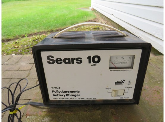 Battery Charger Sears 10 Amp 12 Volt Fully Automatic