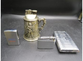 Lighters, Vintage Assorted Set Of 4