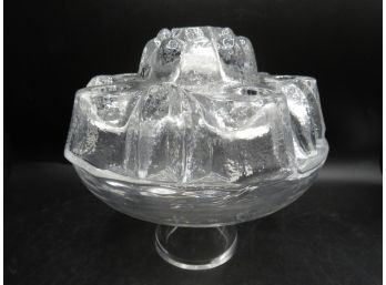 Glass Candlestick Holder - Holds 6 Candles