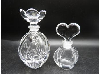 Glass Perfume Bottles - Set Of 2